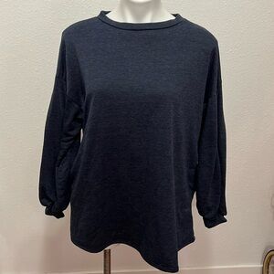 Love Kuza Navy Blue Pullover Sweater Sz S